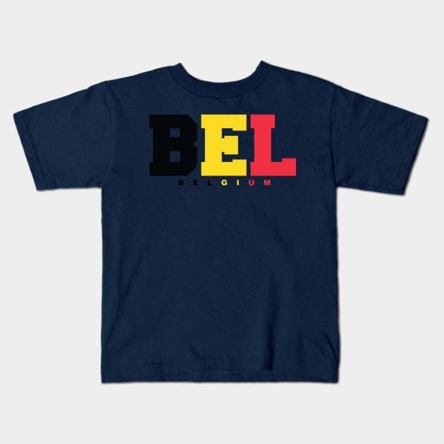 Belgium Kids T-Shirt by BAOM_OMBA